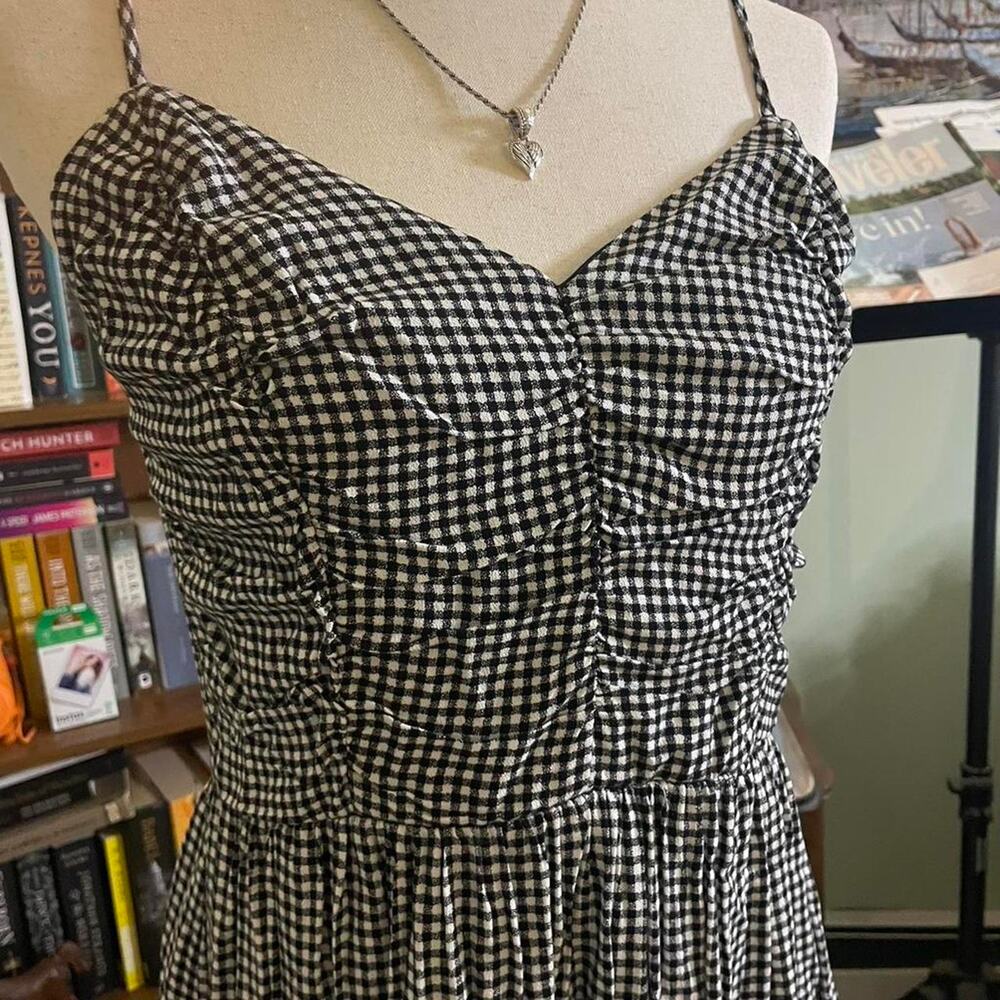 Black and White Gingham Dress